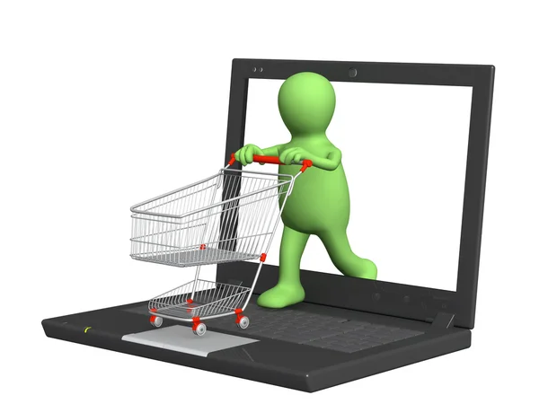 Virtuell shopping — Stockfoto