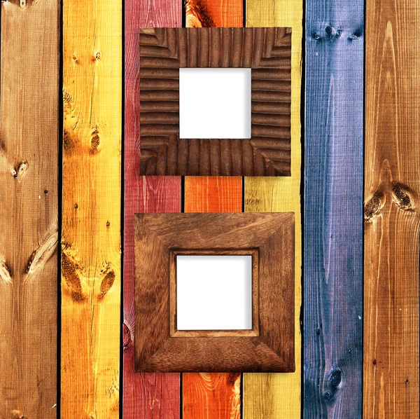 Dos marcos de madera — Foto de Stock