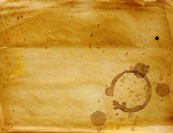 Textura de papel com gotas de café — Fotografia de Stock