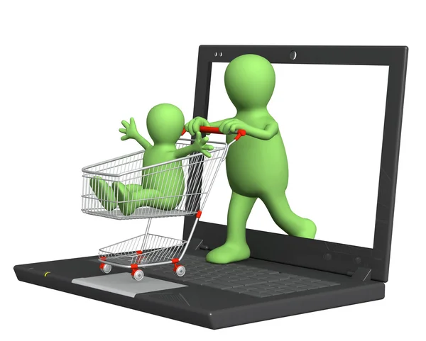 Virtuális bevásárlás — Stock Fotó