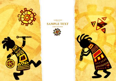 African traditional patterns clipart