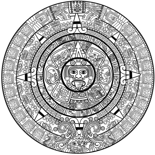 Calendrier vectoriel maya — Image vectorielle
