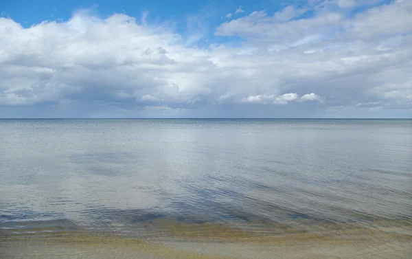 Moln Över Havet Horisontella Foto — Stockfoto
