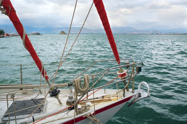 Yacht Blå Vattnet Medelhavet — Stockfoto