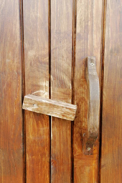 Частина дерев'яних дверей . — стокове фото
