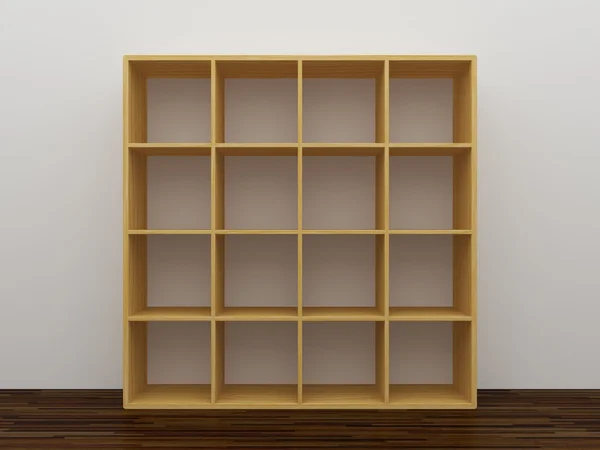 Empty bookshelf — Stock Photo, Image