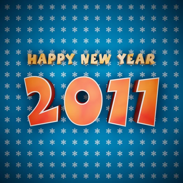 Színes szavakat a boldog új évet 2011 — Stock Fotó
