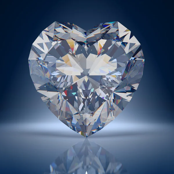 Composición Corazón Diamante —  Fotos de Stock