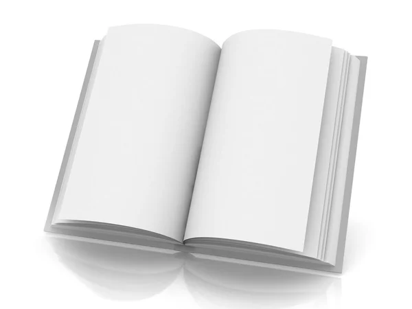 Libro abierto en blanco —  Fotos de Stock