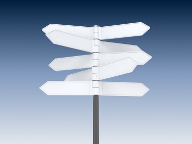 Blank sign post clipart