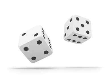 Falling dices clipart