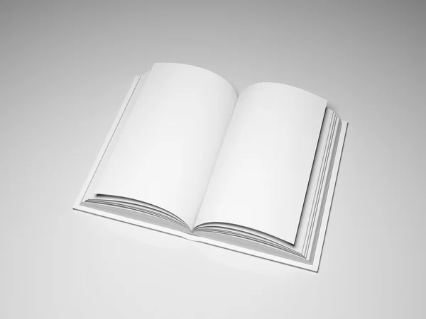 Üres nyitott könyv — Stock Fotó