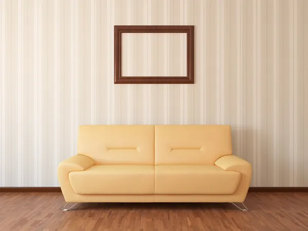 Sofa w pokoju odpoczynku — Zdjęcie stockowe