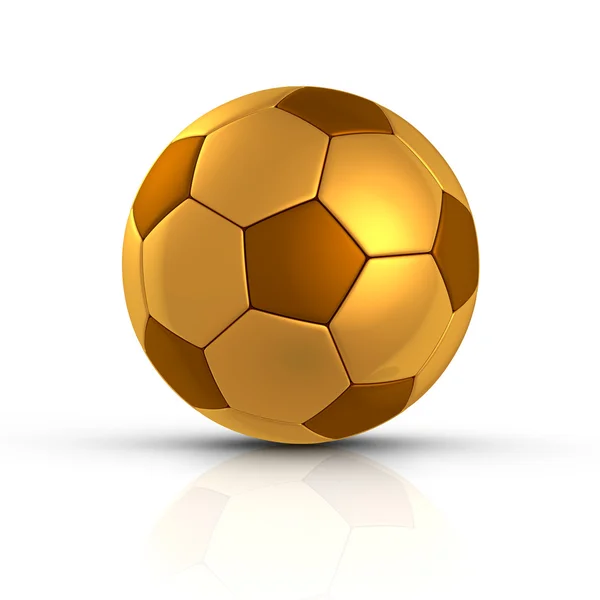 Złota piłka — Zdjęcie stockowe