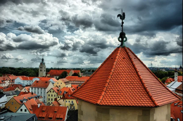 Vista del casco antiguo de Ratisbona, Baviera, Alemania, herencia de la Unesco, HDR —  Fotos de Stock