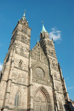 Evangelical Lutheran St.Lorenz Church in Nuremberg,Germany clipart