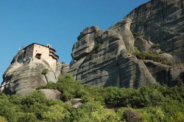 Agios nikolaos Manastırı meteora, Yunanistan, Balkanlar, rock