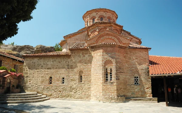Kościół klasztor roussanou, Meteory, Grecja, Bałkany — Zdjęcie stockowe