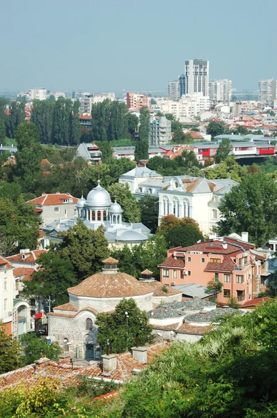 Eski plovdiv cityscape, Bulgaristan, Balkanlar — Stok fotoğraf