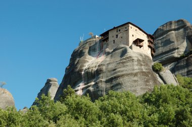 Agios nikolaos Manastırı meteora, Yunanistan, Balkanlar, rock