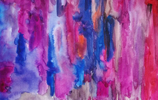 Acuarela multicolor pintado a mano arte fondo — Foto de Stock