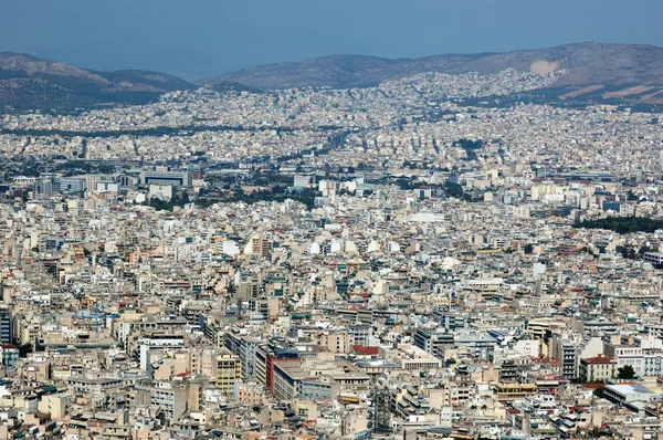 Aten tak panorama, Grekland — Stockfoto