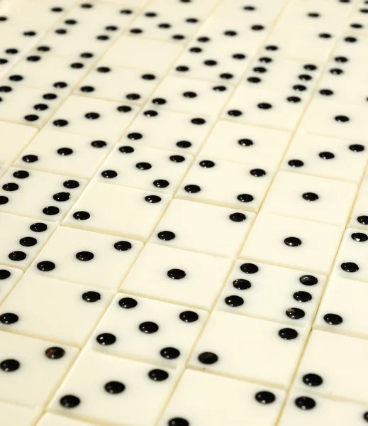White dominoes background (focus at the image center) — Stock Photo, Image