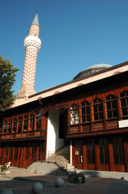 Djumaya Mosque or Ulu Mosque in the center of old Plovdiv clipart