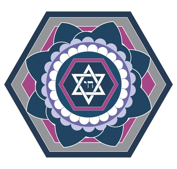 ユダヤ人の 4 つ星デザイン - ベクトル イラスト — ストックベクタ