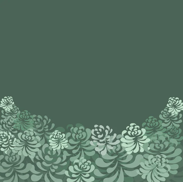 Retro Bloemen Vector Patroon Illustratie — Stockvector