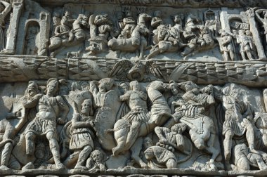 Bas-relief of famous Arch of Galerius in Thessaloniki, Greece clipart