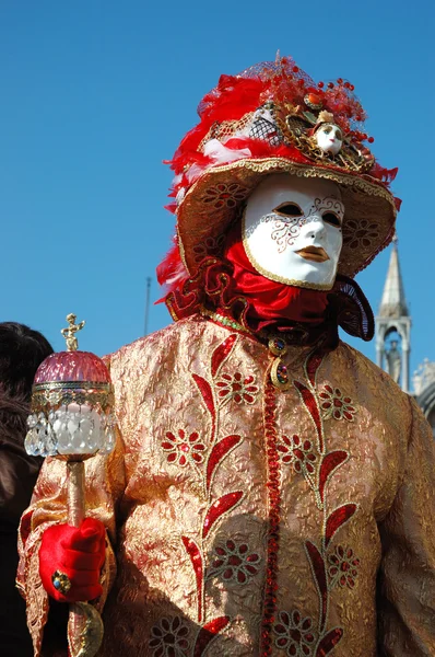 Maske Ved Karneval Venedig Italien 2011 - Stock-foto