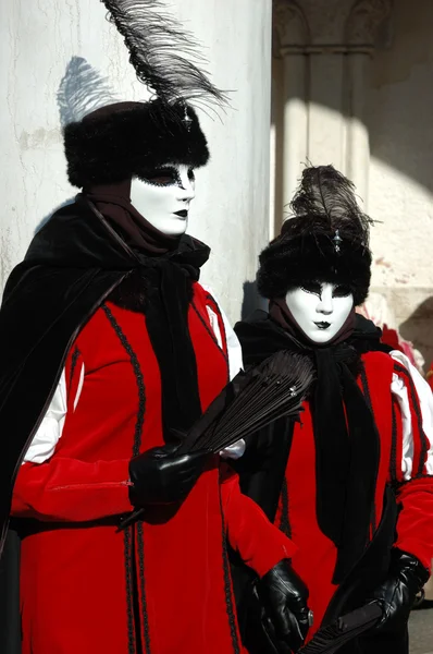 Maskeler, San Marco Meydanı, Venedik Karnavalı 2011 — Stok fotoğraf