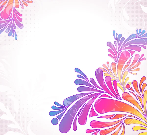 Πολύχρωμο floral φόντο, εικονογράφηση φορέας — Διανυσματικό Αρχείο