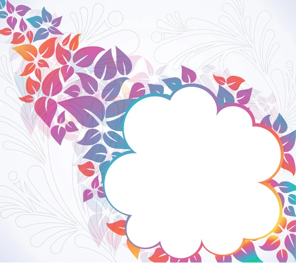 Colorful floral background, vector illustration — Stock Vector