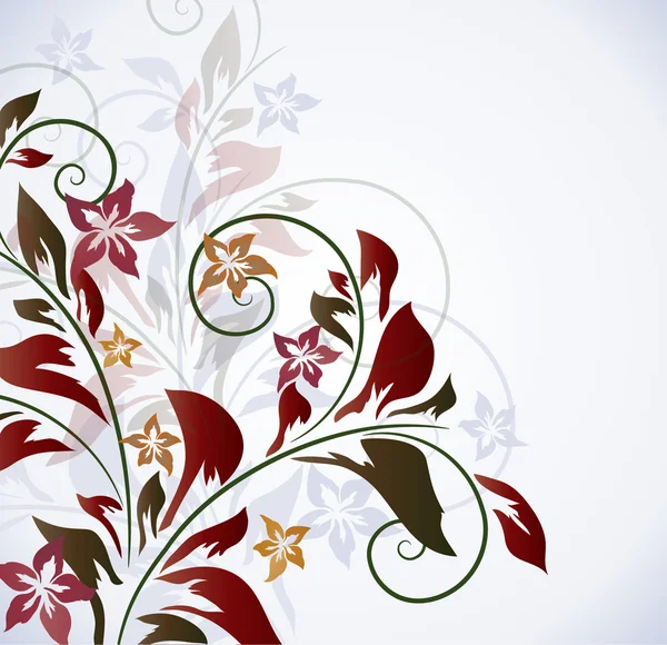 Fondo floral colorido, ilustración vectorial — Vector de stock
