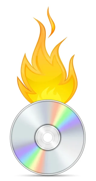 Ожог DVD — стоковый вектор