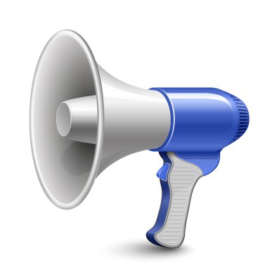 Megaphone. Loudspeaker clipart