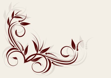 Floral ornamental background clipart