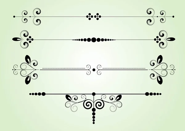 Dekoratif elementler kümesi — Stok Vektör