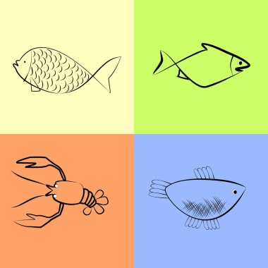 Sea food clipart