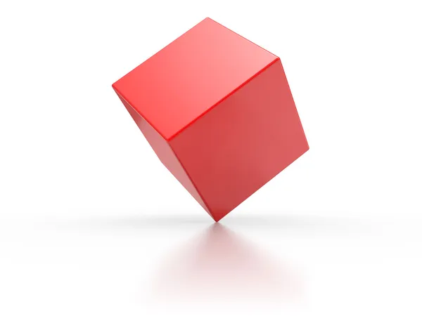 stock image Red cube