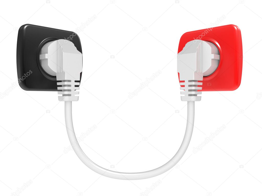Electric plug and power outlet — Stock Photo © Altsha 4126365