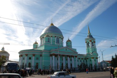 Kursk. znamensky bir manastır. bozhiej simgesi bir katedral