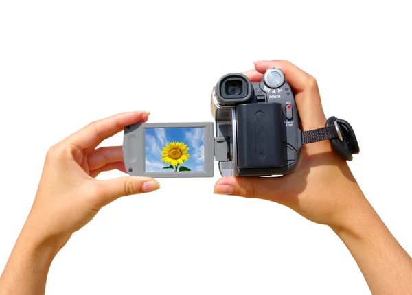Una cámara de vídeo — Foto de Stock