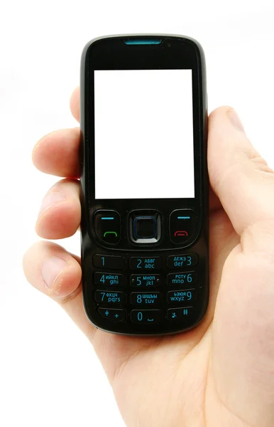 Téléphone portable en main — Photo