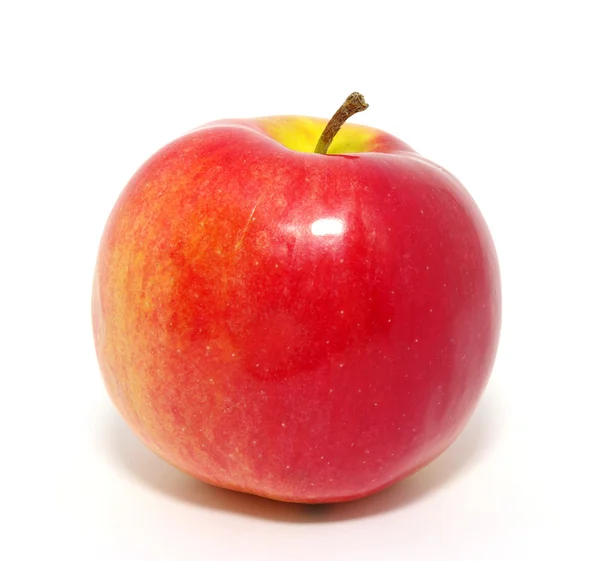 Røde Epler Isolert Hvit Bakgrunn – stockfoto
