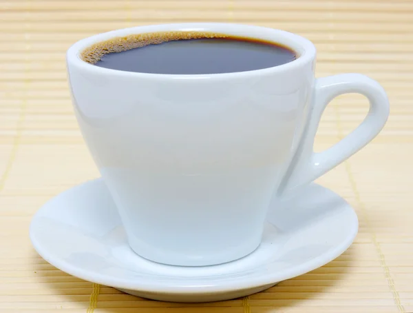 Perfekt Vit Kopp Kaffe — Stockfoto