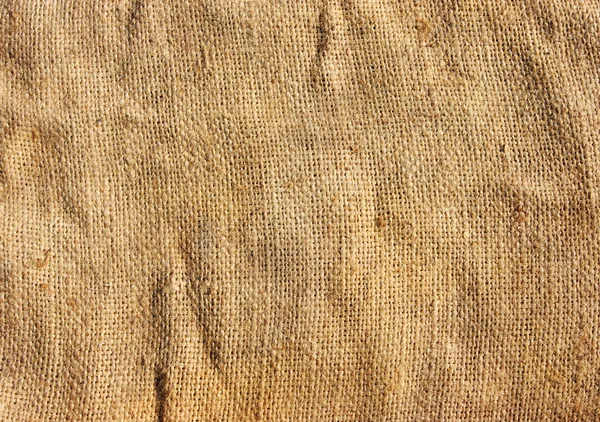 Текстурований Фон Коричневої Тканини Мішковини — стокове фото
