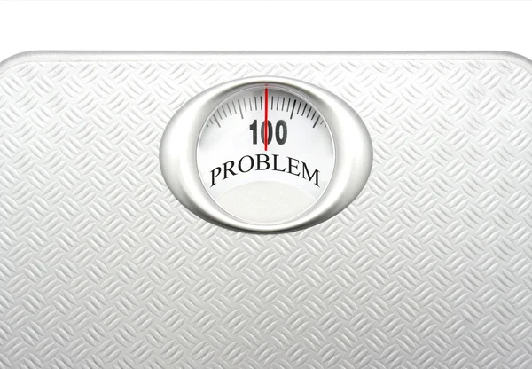 Gewichtscontrole Door Vloer Schaal — Stockfoto